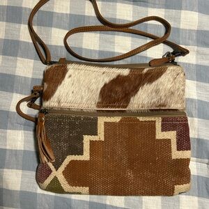 Myra Bag Brown and Tan Shoulder Bag